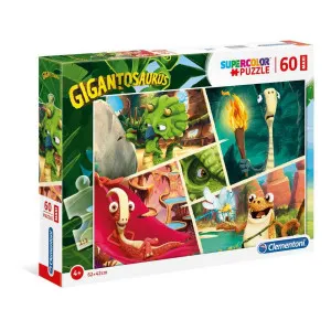 CLEMENTONI  PUZZLE 60 MAXI GIGANTOSAURUS 