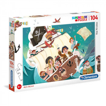 CLEMENTONI PUZZLE 104 THE PIRATES 