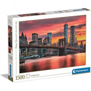 CLEMENTONI PUZZLE 1500 HQC EAST RIVER AT DUSK 2023