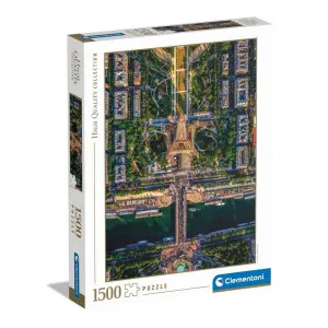 CLEMENTONI PUZZLE 1500 HQC FLYING OVER PARIS 2024