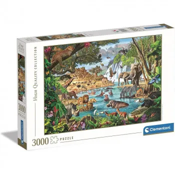 CLEMENTONI PUZZLE 3000 HQC AFRICAN WATERHOLE 