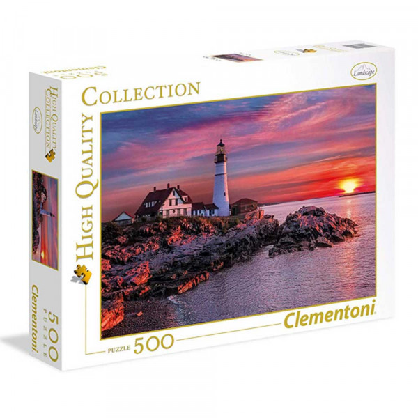CLEMENTONI PUZZLE PZL 500 HQC PORTLAND HEAD LIGHT 