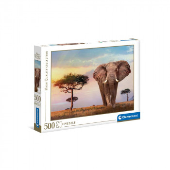 CLEMENTONI PUZZLE 500 HQC AFRICAN SUNSET 