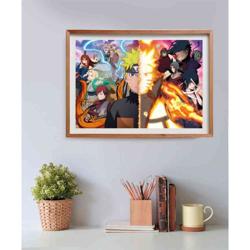 CLEMENTONI PUZZLE 500 HQC ANIME CUBE NARUTO 
