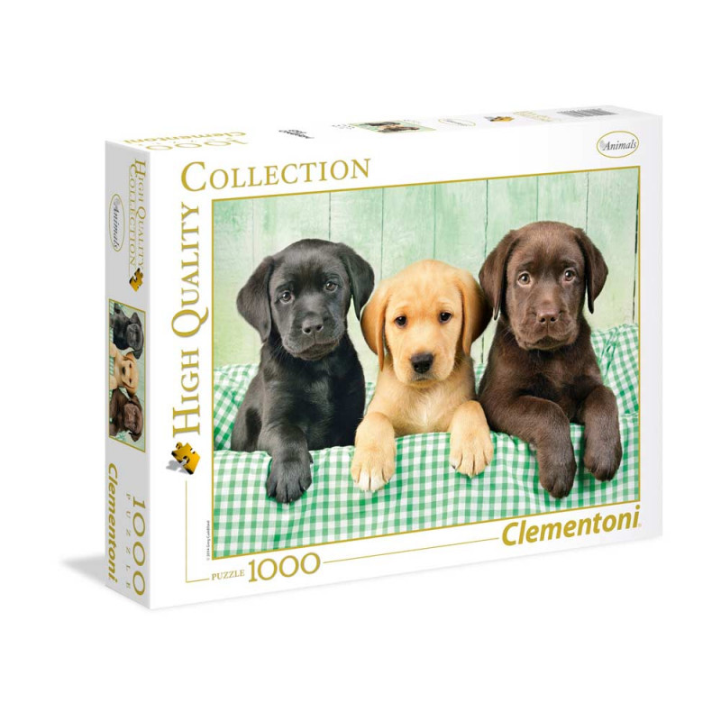 CLEMENTONI PUZZLE PZL 1000 I TRE LABRADOR-THREE LABS HQC