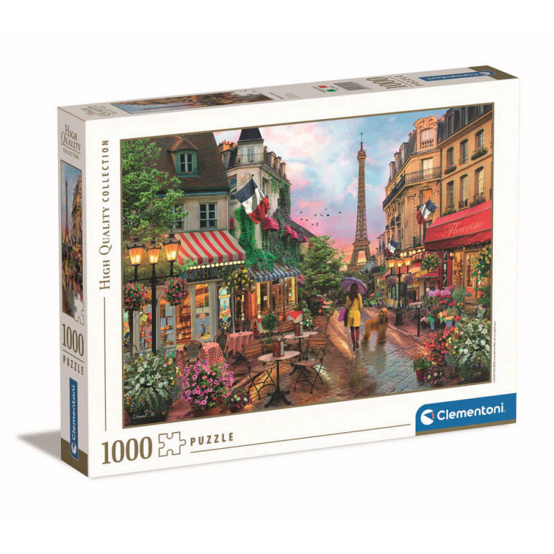 CLEMENTONI PUZZLE 1000 HQC FLOWERS IN PARIS - 2019