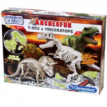 SCIENCE&PLAY T-REX I TRICERAPTORS SVETLECI 
