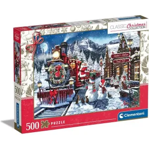 CLEMENTONI PUZZLE 500 HQC TRAIN STATION WITH.S.