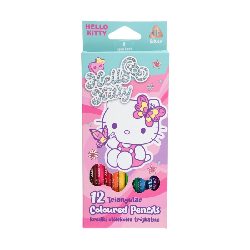 HELLO KITTY DRVENE BOJICE 12 KOM 