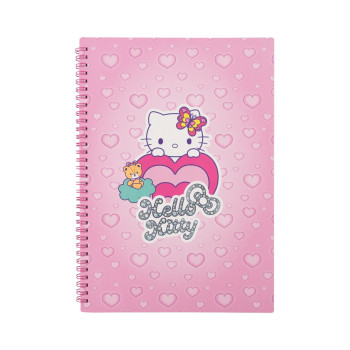 HELLO KITTY SVESKA SA SPIRALOM A4 100 LISTOVA 