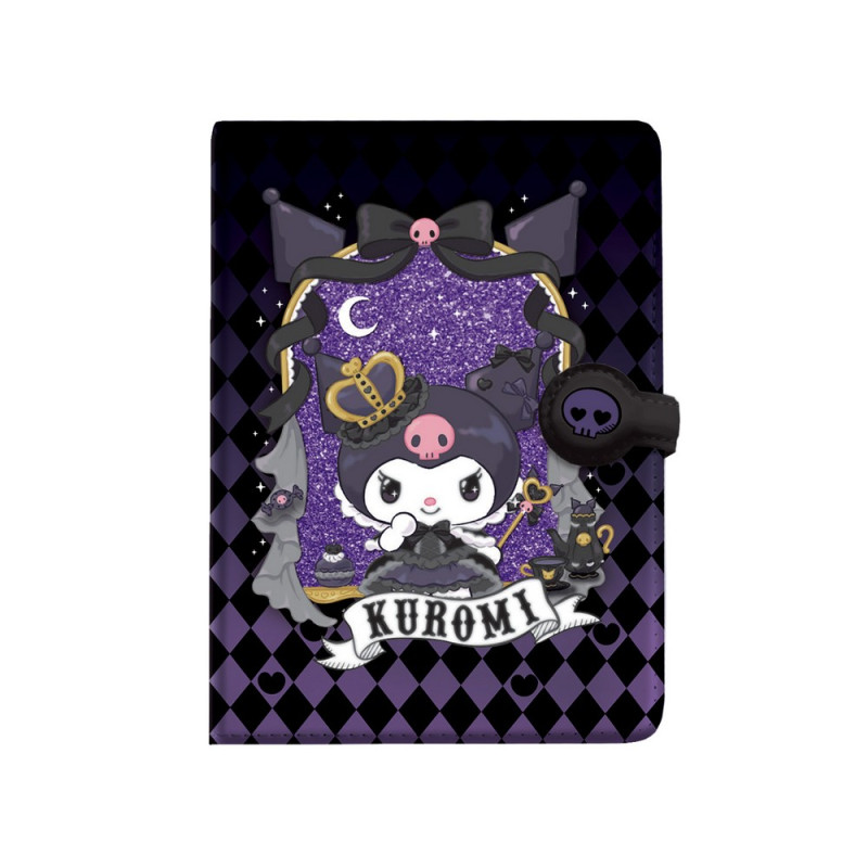 KUROMI NOTES A5 SA MAGNETOM, 80 LISTOVA 