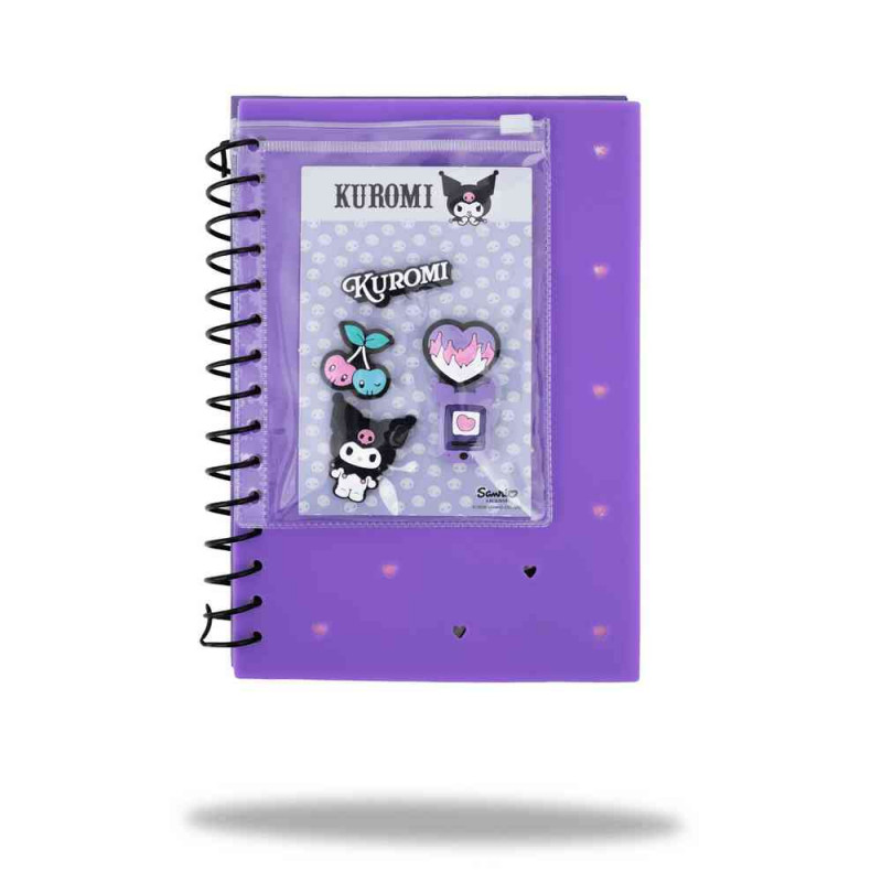 KUROMI NOTES A5 SA SPIRALOM, 100 LISTOVA 