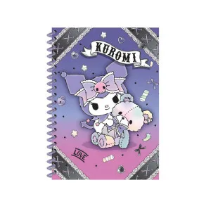 KUROMI NOTES B5 SA SPIRALOM, 100 LISTOVA