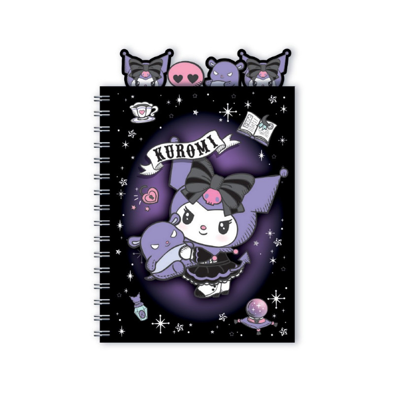 KUROMI SVESKA A5 SA SPIRALOM, 100 LISTOVA 