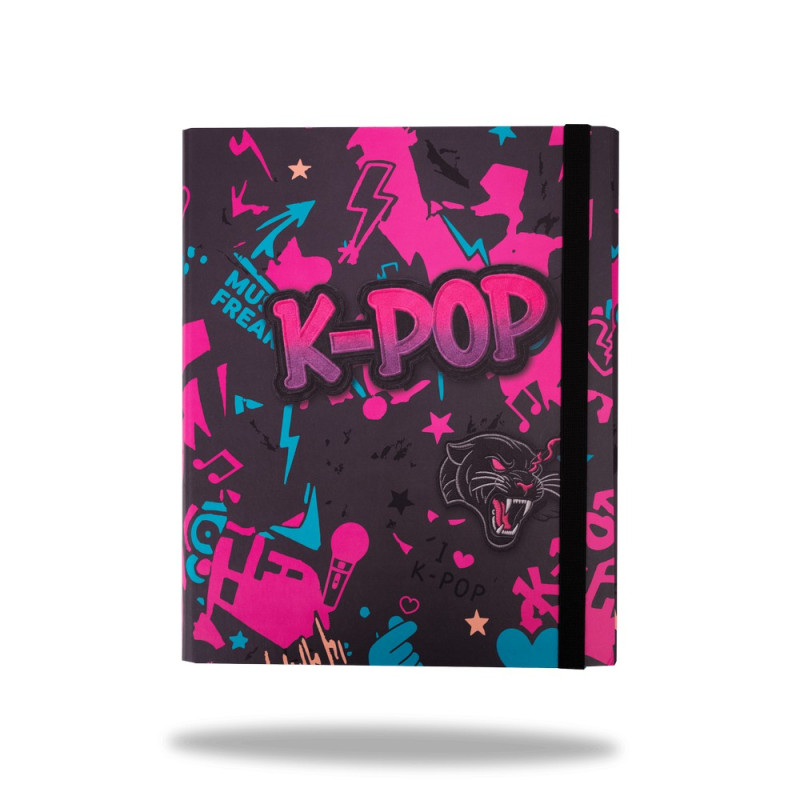 COOLPACK K-POP FASCIKLA A4 SA GUMOM BLACK 