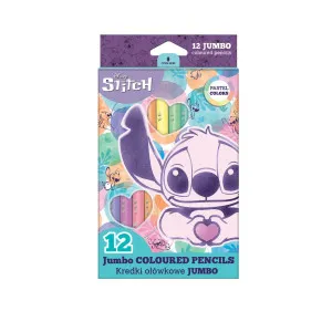 STITCH DRVENE BOJICE JUMBO 12 KOM