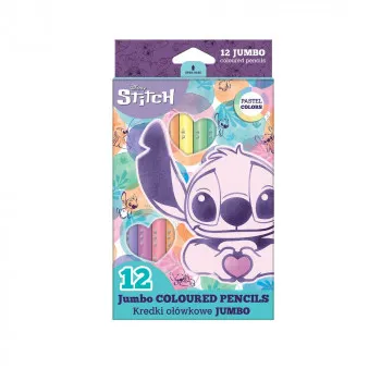 STITCH DRVENE BOJICE JUMBO 12 KOM