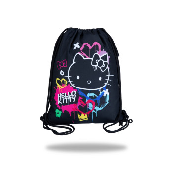 HELLO KITTY TORBA ZA PATIKE BLACK NEON 