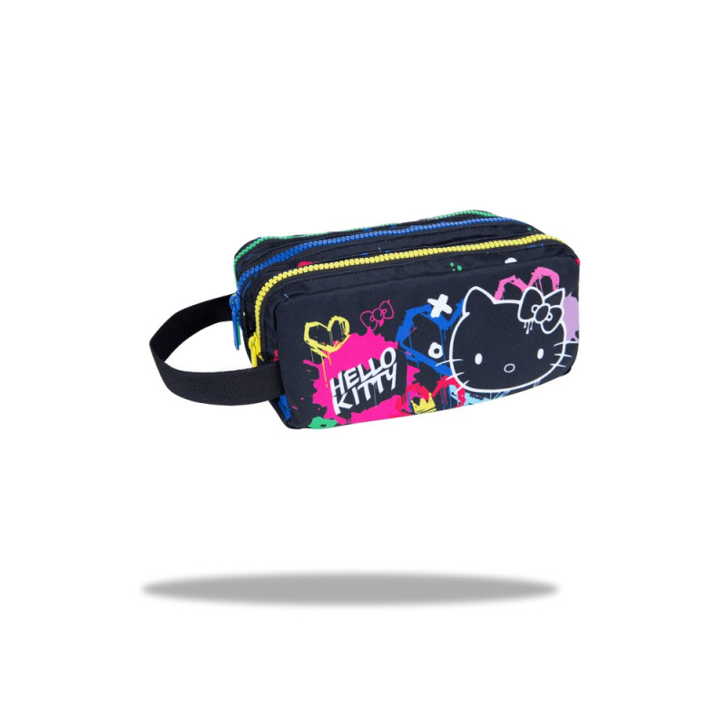 HELLO KITTY PERNICA 2 ZIPA PRAZNA BLACK NEON 