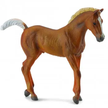 COLLECTA TENNESSEE WALKING HORSE FOAL CHESTNUT  9.5cm X 8cm 