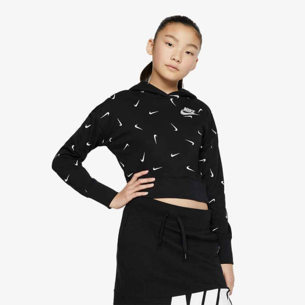 NIKE DUKS G NSW CROP HOODIE AOP 