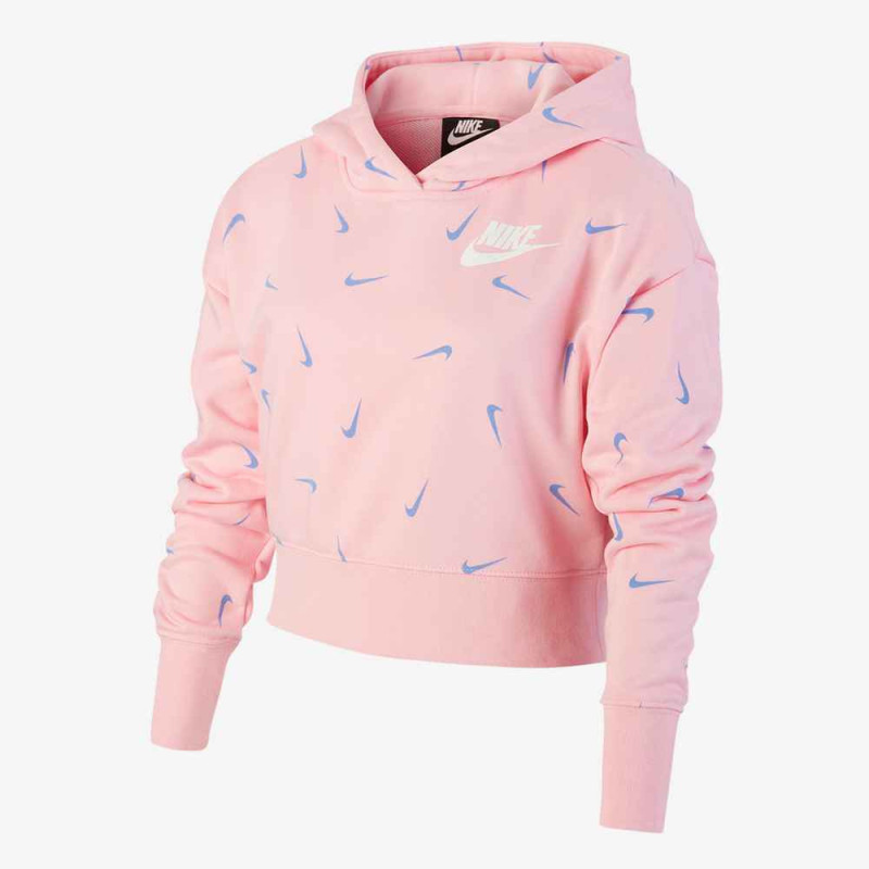 NIKE DUKS G NSW CROP HOODIE AOP