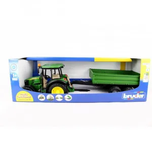 BRUDER TRAKTOR SA PRIKOLICOM JOHN DEERE 5115M 