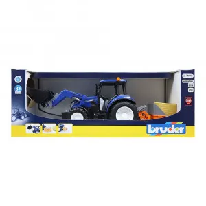 BRUDER TRAKTOR SA UTOVARIVACEM NEW HOLLAND T5.120
