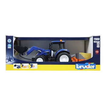 BRUDER TRAKTOR SA UTOVARIVACEM NEW HOLLAND T5.120