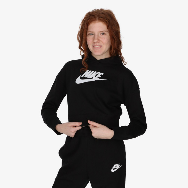 NIKE DUKS G NSW CLUB FT CROP HOODIE HBR