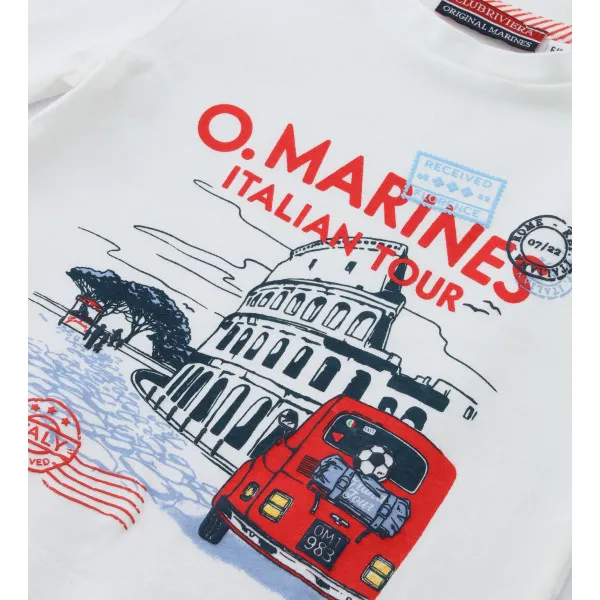 ORIGINAL MARINES MAJICA DUG RUKAV ITALIAN RIVIERA 