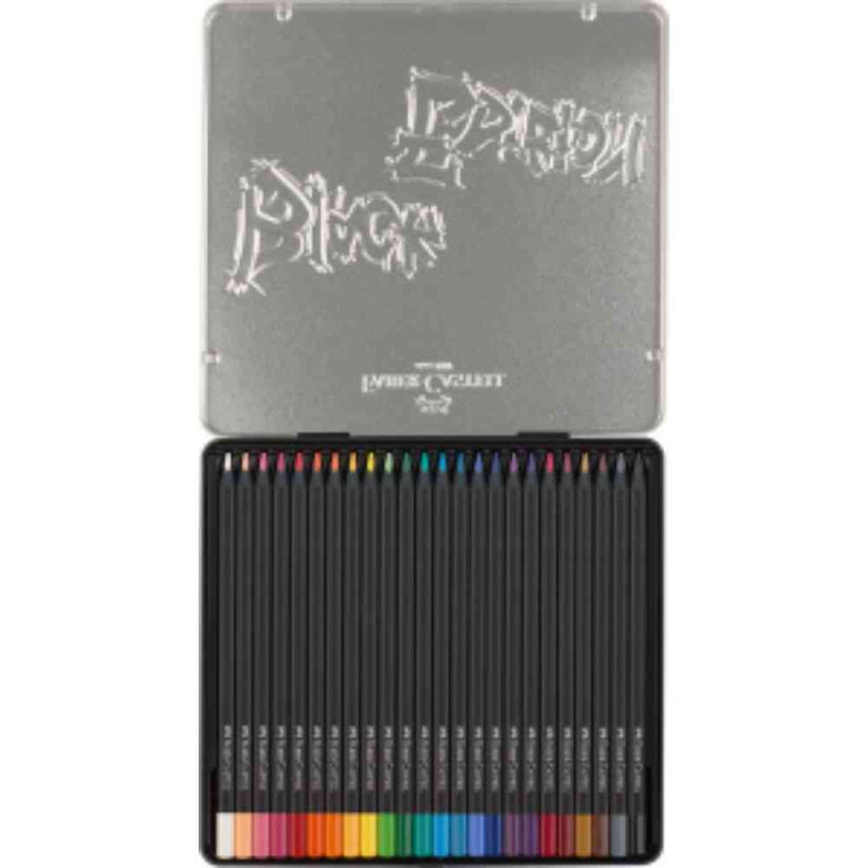 FABER CASTELL DRVENE BOJICE METALNA KUTIJA 1/24
