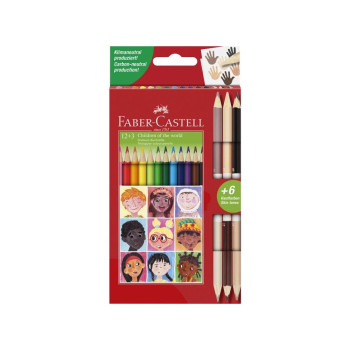 FABER CASTELL DRVENE BOJICE 1/12 + 3 NIJANSE BOJA KOZE 
