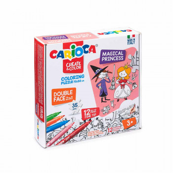 CARIOCA FLOMASTER SET PUZZLE PRINCESS 