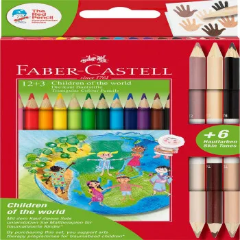 FABER CASTELL DRVENE BOJICE CHILDEN OF THE WORLD 1/12 201744 