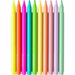 FABER CASTELL FLOMASTER SKOLSKI GRIP NEON 1/5 PASTEL 1/5 155312
