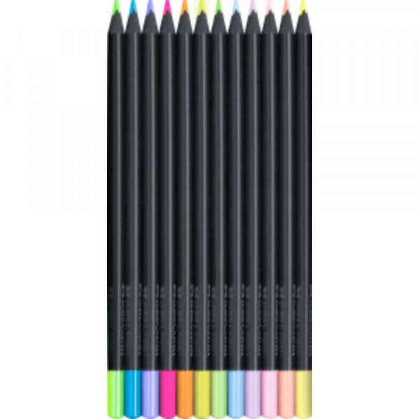 FABER CASTELL DRVENE BOJICE NEON + PASTEL BOJE 1/12