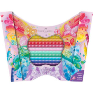 FABER CASTELL METALNA KUTIJA LEPTIR 1/20 12 STANDARDNIH + 8 PASTELNIH BOJA