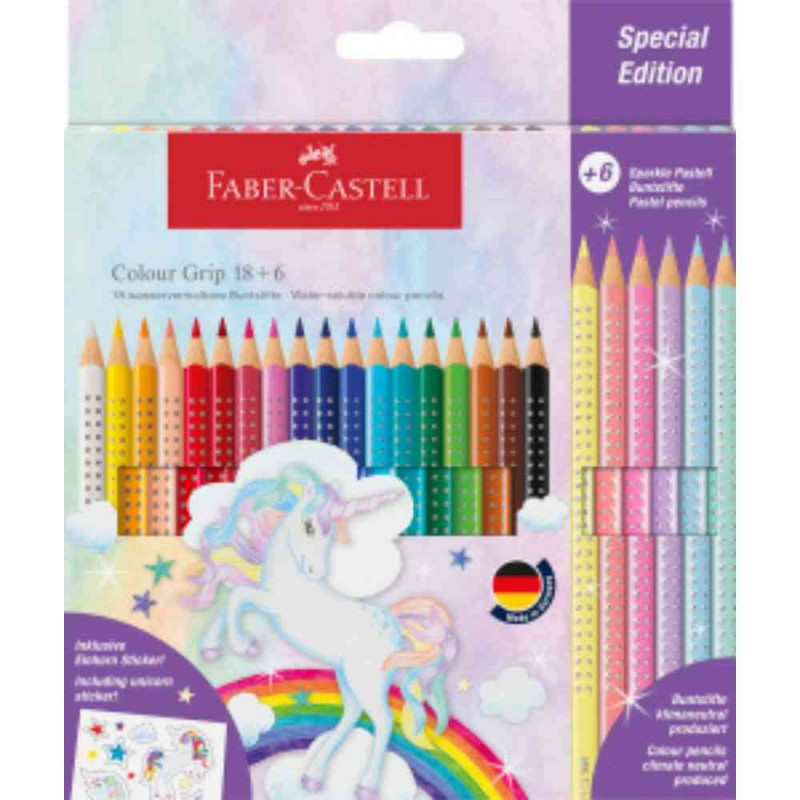 FABER CASTELL DRVENE BOJICE 1/18+6 PASTELNIH