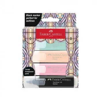 FABER CASTELL FLOMASTER GLASSY PASTEL 1/4