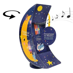 COVECULJAK NA MESECU - MUZICKA KUTIJA SA 3 SLIKOVNICE 