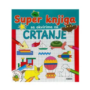 SUPER KNJIGA SA OKVIRIMA ZA CRTANJE