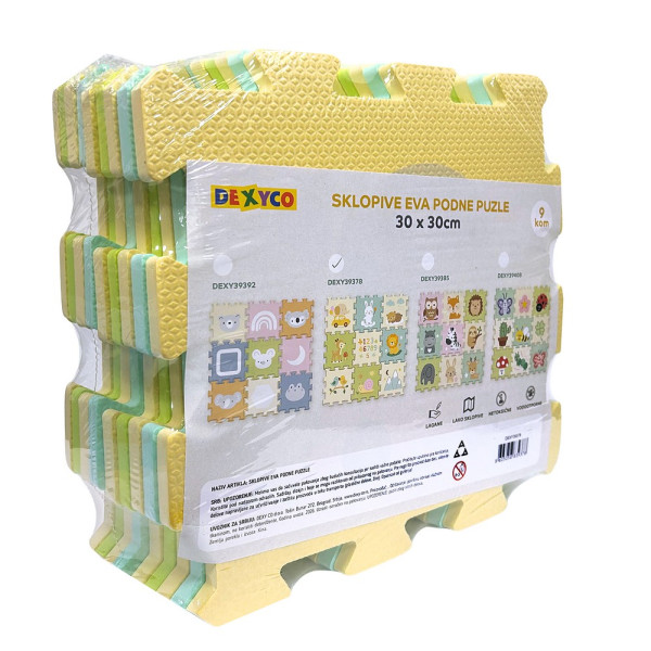 PODLOGA PUZZLE MAT ANIMALS &NUMBERS 
