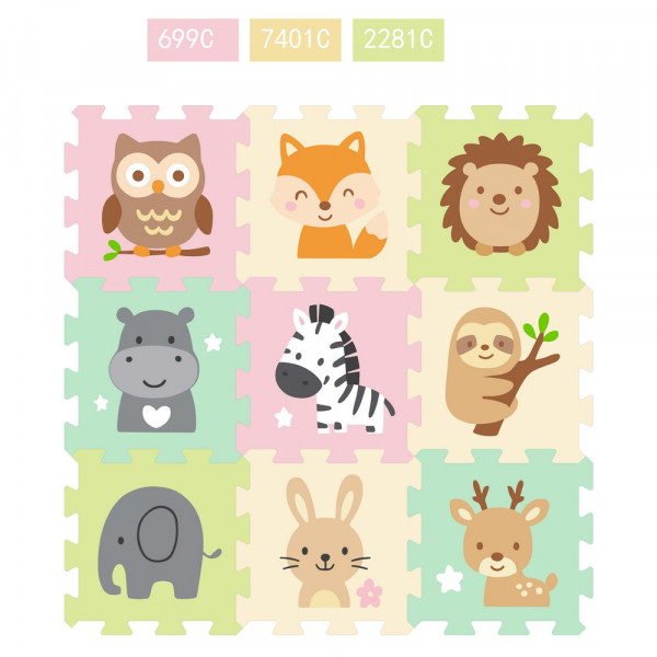 PODLOGA PUZZLE MAT ANIMALS 
