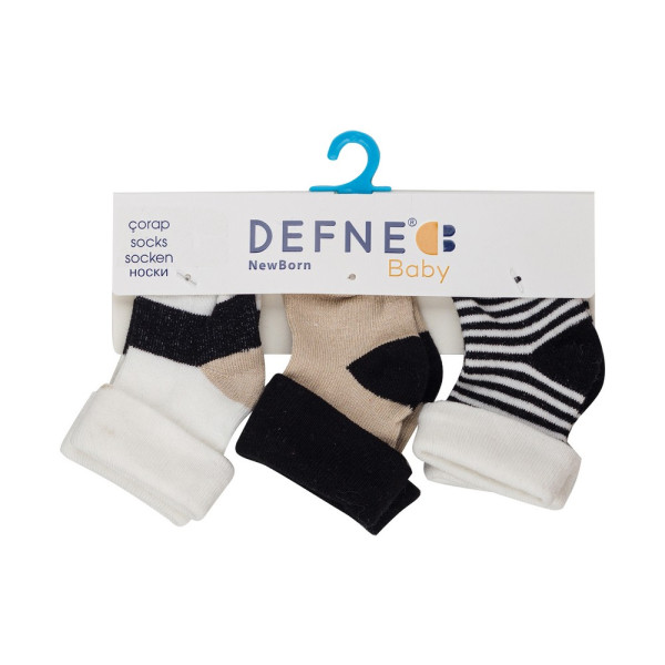 DEFNE CARAPE BOY GEO CREAM 3 KOM 