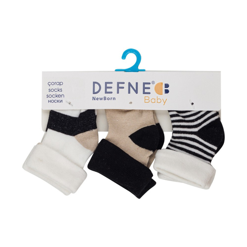 DEFNE CARAPE BOY GEO CREAM 3 KOM