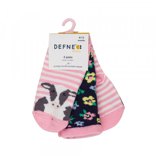 DEFNE CARAPE PINK COW 3 KOM 