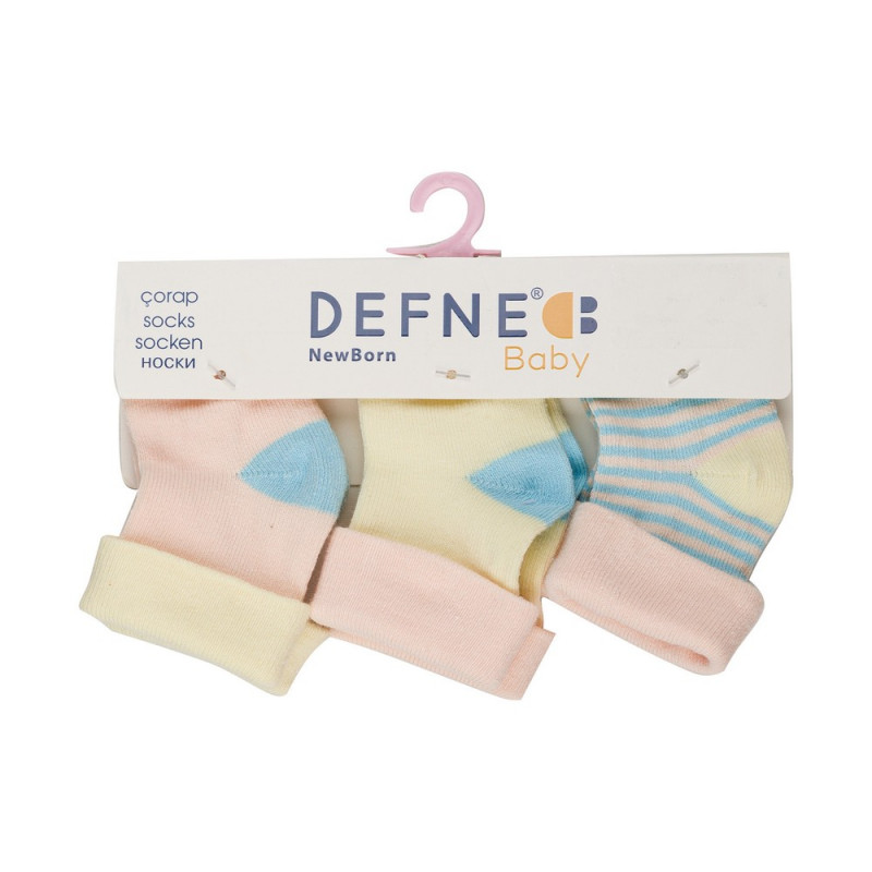 DEFNE CARAPE NEW BORN 3 KOM PEACH MIX