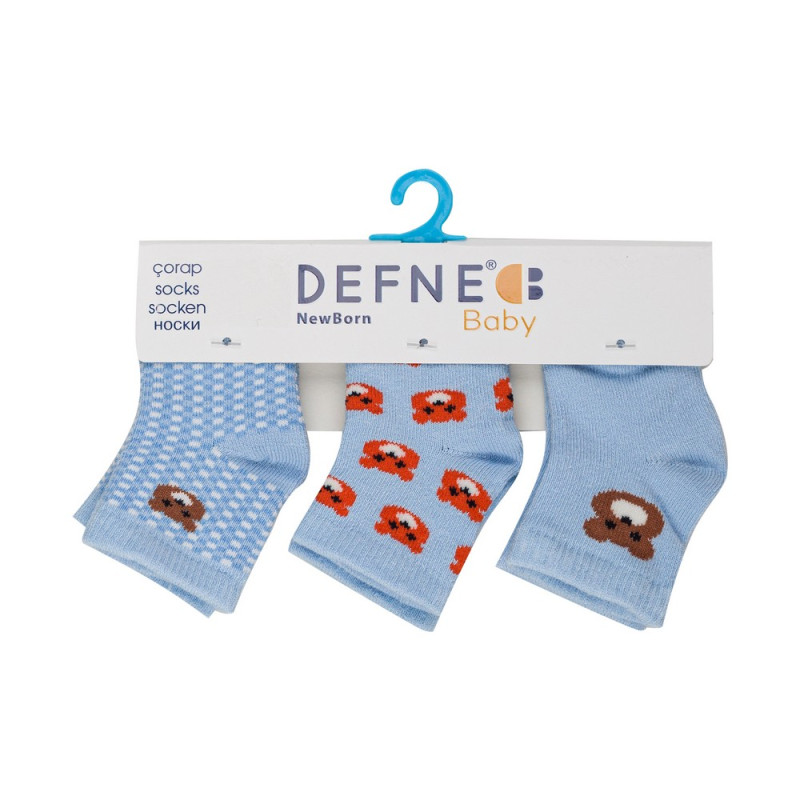 DEFNE CARAPE NEW BORN 3 KOM SKY BLUE MEDA