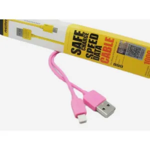 USB DATA KABEL REMAX RC-006I IPHONE LIGHTNING PINK 1M